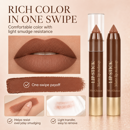 6-Piece Matte Creamy Lipstick Pencil Set