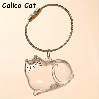 🐾Pet Hair Memorial Capsule Keychain