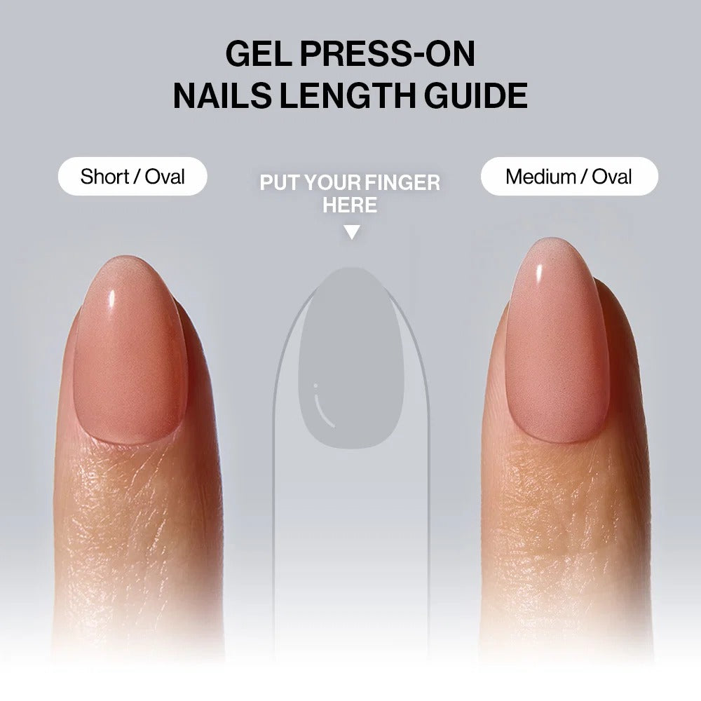 Gel Press On Nails | Lemon Chrome,Pure French,Mirror French | Mirror French | Salon-Quality, 100% Real Gel, No UV Lamp, No Glue, Non-Toxic | 3 Sizes, 24 Tips | Long Lasting press ons, K beauty nails